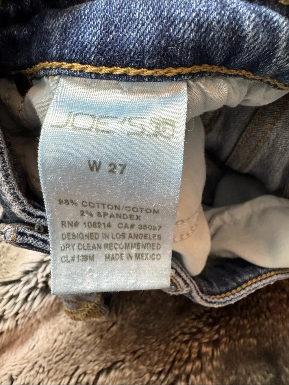 Joe's Jeans Light Wash Rolled Cuff Denim Shorts